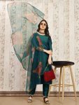 NEW ARRIVAL ART SILK PLAIN TOP BOTTOM WITH DIGITAL PRINTED DUPATTA FESTIVE WEAR WHOLESALE PRICE ETHNIC GARMENT (7)