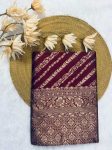 NEW ARRIVAL BANARASI SOFT SILK ZARI WEAVING WORK SAREE WITH UNSTITCHED BLOUSE WEDDING WEAR WHOLESALE PRICE ETHNIC GARMENT (6)