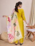 NEW ARRIVAL CHANDERI EMBROIDERY WORK TOP BOTTOM WITH DUPATTA FESTIVE WEAR WHOLESALE PRICE ETHNIC GARMENT (16)
