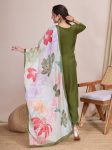 NEW ARRIVAL CHANDERI EMBROIDERY WORK TOP BOTTOM WITH DUPATTA FESTIVE WEAR WHOLESALE PRICE ETHNIC GARMENT (19)