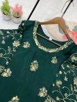 NEW ARRIVAL CHINON EMBROIDERY SEQUENCE WORK TOP SHARARA WITH DUPATTA FESTIVE WEAR WHOLESALE PRICE ETHNIC GARMENT (2)