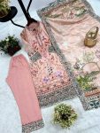 NEW ARRIVAL CHINON SILK DIGITAL PRINT WORK TOP BOTTOM WITH DUPATTA FESTIVE WEAR WHOLESALE PRICE ETHNIC GARMENT (4)