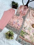 NEW ARRIVAL CHINON SILK DIGITAL PRINT WORK TOP BOTTOM WITH DUPATTA FESTIVE WEAR WHOLESALE PRICE ETHNIC GARMENT (4)