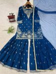 NEW ARRIVAL CHINON THREAD AND SEQUENCE WORK TOP SHARARA WITH DUPATTA FESTIVE WEAR WHOLESALE PRICE ETHNIC GARMENT (7)