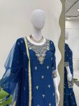 NEW ARRIVAL CHINON THREAD AND SEQUENCE WORK TOP SHARARA WITH DUPATTA FESTIVE WEAR WHOLESALE PRICE ETHNIC GARMENT (7)