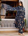NEW ARRIVAL COTTON BLEND DIGITAL PRINTED TOP BOTTOM WITH DUPATTA FESTIVE WEAR WHOLESALE PRICE ETHNIC GARMENT (6)