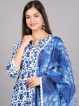 NEW ARRIVAL COTTON DIGITAL PRINTED ANARKALI TOP BOTTOM WITH DUPATTA FESTIVE WEAR WHOLESALE PRICE ETHNIC GARMENT (5)