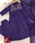 NEW ARRIVAL COTTON EMBROIDERY WORK TOP BOTTOM WITH DUPATTA FESTIVE WEAR WHOLESALE PRICE ETHNIC GARMENT (3)