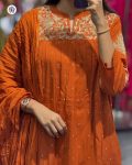 NEW ARRIVAL COTTON EMBROIDERY WORK TOP BOTTOM WITH DUPATTA FESTIVE WEAR WHOLESALE PRICE ETHNIC GARMENT (4)