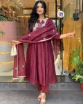 NEW ARRIVAL COTTON EMBROIDERY WORK TOP BOTTOM WITH DUPATTA FESTIVE WEAR WHOLESALE PRICE ETHNIC GATMENT (3)