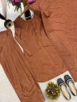 NEW ARRIVAL CREPE SILK FANCY BUTTON WORK TOP PATIYALA WITH DUPATTA FESTIVE WEAR WHOLESALE PRICE ETHNIC GARMENT (6)