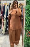 NEW ARRIVAL CREPE SILK FANCY BUTTON WORK TOP PATIYALA WITH DUPATTA FESTIVE WEAR WHOLESALE PRICE ETHNIC GARMENT (6)