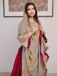 NEW ARRIVAL FANDI CRUSH EMBROIDERY SEQUENCE WORK TOP LEHENGA WITH DUPATTA WEDDING WEAR WHOLESALE PRICE ETHNIC GARMENT (3)