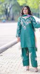 NEW ARRIVAL FRENCH CREPE EMBROIDERY WORK TOP PATIYALA WITH DUPATTA FESTIVE WEAR WHOLESALE PRICE ETHNIC GARMENT (3)