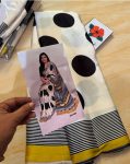 NEW ARRIVAL GAJI SILK AJRAKH WORK SAREE WITH UNSTITCHED BLOUSE DAILY WEAR WHOLESALE PRICE ETHNIC GARMENT (10)
