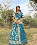 NEW ARRIVAL GEORGETTE EMBROIDERY CODING SEQUENCE WORK LEHENGA CHOLI WITH DUPATTA WEDDING WEAR WHOLESALE PRICE ETHNIC GARMENT (1)