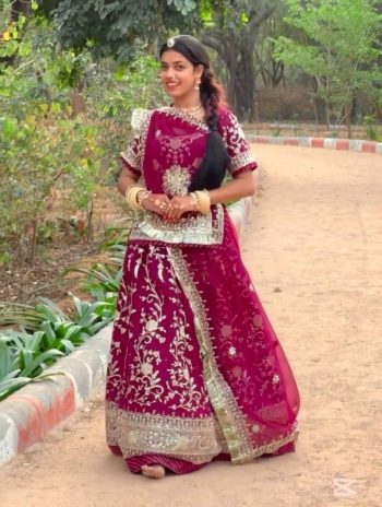 NEW ARRIVAL GEORGETTE EMBROIDERY CODING SEQUENCE WORK LEHENGA CHOLI WITH DUPATTA PINK