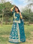 NEW ARRIVAL GEORGETTE EMBROIDERY CODING SEQUENCE WORK LEHENGA CHOLI WITH DUPATTA WEDDING WEAR WHOLESALE PRICE ETHNIC GARMENT (1)