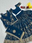 NEW ARRIVAL GEORGETTE EMBROIDERY CODING SEQUENCE WORK LEHENGA CHOLI WITH DUPATTA WEDDING WEAR WHOLESALE PRICE ETHNIC GARMENT (1)
