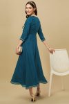 NEW ARRIVAL GEORGETTE FANCY LACE WORK KURTI FESTIVE WEAR WHOLESALE PRICE ETHNIC GARMENT (2)