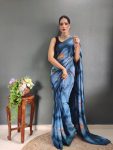 NEW ARRIVAL GEORGETTE PRINTED READY TO WEAR SAREE WITH UNSTITCHED BLOUSE FESTIVE WEAR WHOLESALE PRICE ETHNIC GARMENT (2)