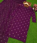 NEW ARRIVAL GEORGETTE SEQUNCE WORK TOP WITH DUPATTA FESTIVE WEAR WHOLESALE PRICE ETHNIC GARMENT (14)