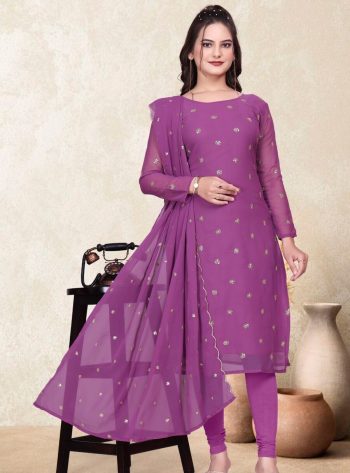 NEW ARRIVAL GEORGETTE SEQUNCE WORK TOP WITH DUPATTA PINK