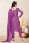 NEW ARRIVAL GEORGETTE SEQUNCE WORK TOP WITH DUPATTA FESTIVE WEAR WHOLESALE PRICE ETHNIC GARMENT (16)