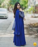 NEW ARRIVAL GEORGETTE WITH DIGITAL PRINTED WORK SLEEVE ANARKALI GOWN WITH DUPATTA FESTIVE WEAR WHOLESALE PRICE ETHNIC GARMENT (3)