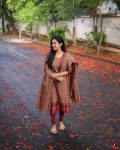 NEW ARRIVAL KANCHI COTTON ZARI WEAVING JACQUARD WORK TOP BOTTOM WITH DUPATTA CASAUL WEAR WHOLESALE PRICE ETHNIC GARMENT (4)