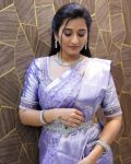 NEW ARRIVAL LICHI SILK ZARI WEAVING WORK SAREE WITH UNSTITCHED BLOUSE WEDDING WEAR WHOLESALE PRICE ETHNIC GARMENT (5)