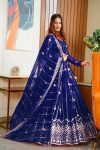 NEW ARRIVAL NET CHAIN DESIGN WORK LEHENGA CHOLI WITH DUPATTA PARTY WEAR WHOLESALE PRICE ETHNIC GARMENT (5)