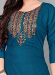 NEW ARRIVAL RAYON EMBROIDERY WORK KURTI FESTIVE WEAR WHOLESALE PRICE ETHNIC GARMENT (1)