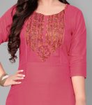 NEW ARRIVAL RAYON EMBROIDERY WORK KURTI FESTIVE WEAR WHOLESALE PRICE ETHNIC GARMENT (4)