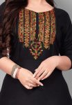 NEW ARRIVAL RAYON EMBROIDERY WORK KURTI FESTIVE WEAR WHOLESALE PRICE ETHNIC GARMENT (10)