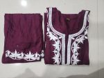 NEW ARRIVAL RAYON EMBROIDERY WORK TOP BOTTOM SET CASUAL WEAR WHOLESALE PRICE ETHNIC GARMENT (4)