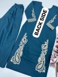 NEW ARRIVAL ROMAN SILK EMBROIDRY WORK TOP PALAZZO SET FESTIVE WEAR WHOLESALE PRICE ETHNIC GARMENT (3)