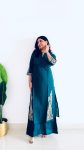 NEW ARRIVAL ROMAN SILK EMBROIDRY WORK TOP PALAZZO SET FESTIVE WEAR WHOLESALE PRICE ETHNIC GARMENT (3)
