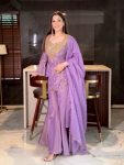 NEW ARRIVAL SHIMMER SILK EMBROIDERY WORK TOP PALAZZO WITH DUPATTA PARTY WEAR WHOLESALE PRICE ETHNIC GARMENT (6)