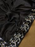 NEW ARRIVAL SOFT RANGOLI SILK SEQUENCE EMBROIDERY WORK SAREE WITH UNSTITCHED BLOUSE CASUAL WEAR WHOLESALE PRICE ETHNIC GARMENT (8)