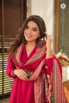 NEW ARRIVAL SOUTH COTTON PLAIN TOP BOTTOM WITH PRINTED DUPATTA FESTIVE WEAR WHOLESALE PRICE ETHNIC GARMENT (5)