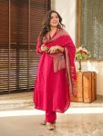 NEW ARRIVAL SOUTH COTTON PLAIN TOP BOTTOM WITH PRINTED DUPATTA RANI