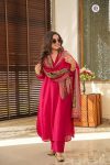 NEW ARRIVAL SOUTH COTTON PLAIN TOP BOTTOM WITH PRINTED DUPATTA FESTIVE WEAR WHOLESALE PRICE ETHNIC GARMENT (5)