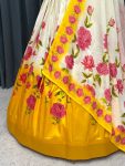 NEW ARRIVAL TAFFETA SILK PRINTED LEHENGA CHOLI WITH DUPATTA PARTY WEAR WHOLESALE PRICE ETHNIC GARMENT (1)