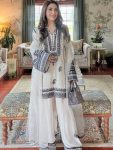 NEW ARROVAL NATURAL SILK EMBROIDERY WITH REAL MIRROR HAND WORK TOP PATIYALA WITH DUPATTA FESTIVE WEAR WHOLESALE PRICE ETHNIC GARMENT (4)