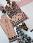 NEW ARROVAL NATURAL SILK EMBROIDERY WITH REAL MIRROR HAND WORK TOP PATIYALA WITH DUPATTA FESTIVE WEAR WHOLESALE PRICE ETHNIC GARMENT (2)