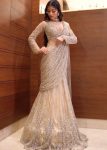 RICH LOOK BUTTERFLY NET SEQUENCE EMBROIDERY WORK LEHENGA SAREE WITH STITCHED BLOUSE PARTY WEAR WHOLESALE PRICE ETHNIC GARMENT (3)