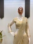 RICH LOOK BUTTERFLY NET SEQUENCE EMBROIDERY WORK LEHENGA SAREE WITH STITCHED BLOUSE PARTY WEAR WHOLESALE PRICE ETHNIC GARMENT (3)