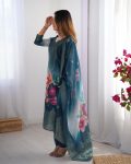 RICH LOOK CHANDERI SILK JACQUARD WORK WITH DIGITAL PRINTED TOP BOTTOM DUPATTA FESTIVE WEAR WHOLESALE PRICE ETHNIC GARMENT (8)