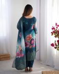 RICH LOOK CHANDERI SILK JACQUARD WORK WITH DIGITAL PRINTED TOP BOTTOM DUPATTA FESTIVE WEAR WHOLESALE PRICE ETHNIC GARMENT (8)
